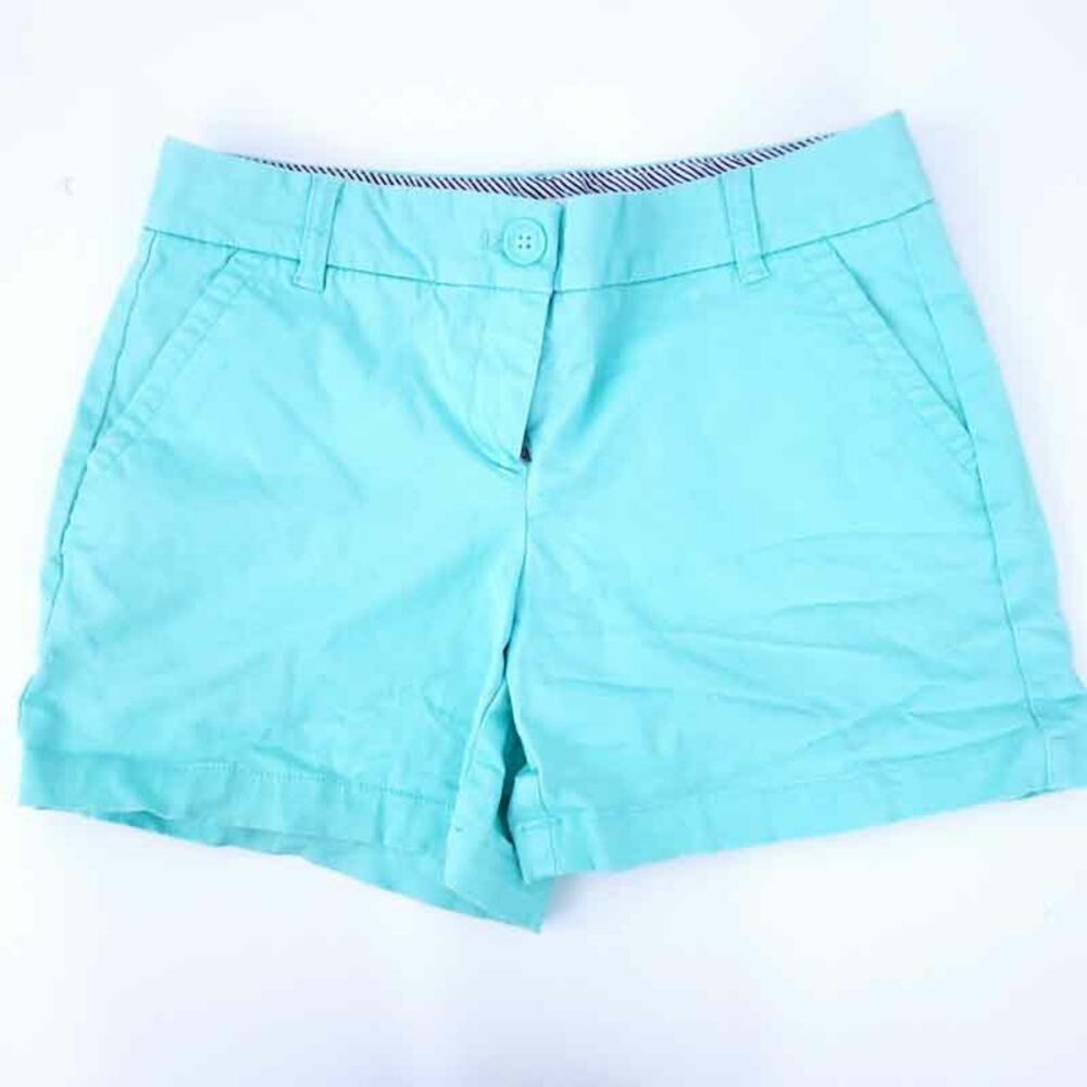Crown & Ivy Chino Shorts Size 2 Pastel green/blue Cotton Blend
